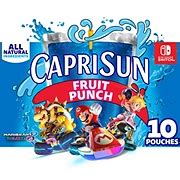 Capri Sun All Natural Ingredients Fruit Punch Juice Drink Blend 6 oz Pouches - Shop Juice at H-E-B