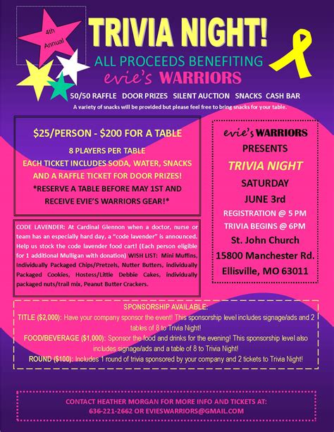 trivia-night-flyer – Evies Warriors