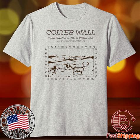 Colter wall merch colter wall western swing and waltzes album t-shirt - ShirtElephant Office