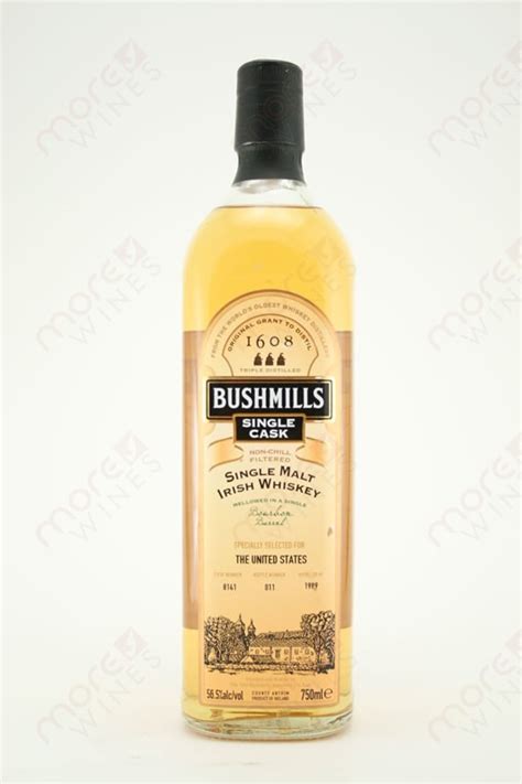 Bushmills Single Cask Single Malt Irish Whiskey 750ml - MoreWines