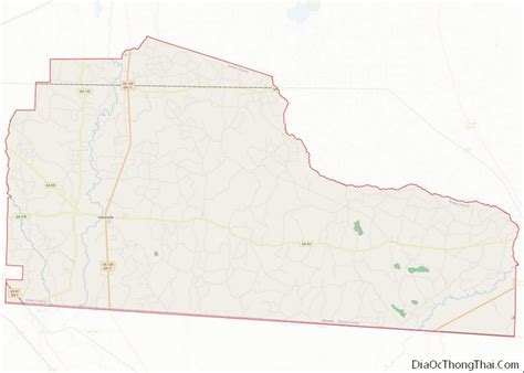 Map of Echols County, Georgia - Địa Ốc Thông Thái