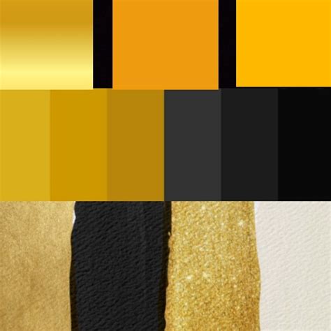 Gold and Black color palette | Bronze color palette, Copper colour ...