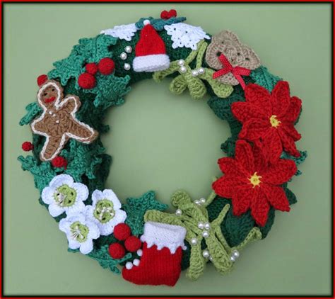 Cerintje's creative cocoon: Christmas wreath | Crochet christmas decorations, Christmas crochet ...