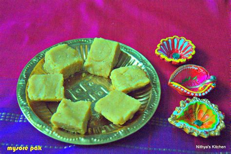 MYSORE PAK Recipe | nithyaskitchen