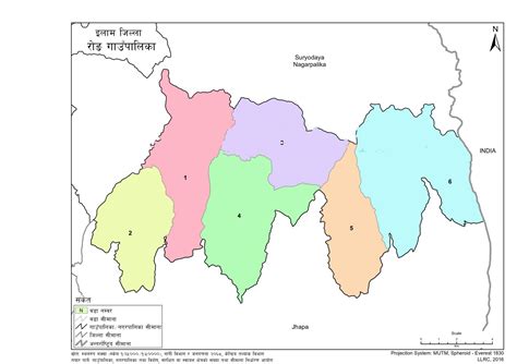 Map of Rong Rural Municipality, Ilam, Nepal – Nepal Archives