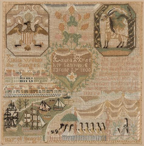 Laura Hyde | Embroidered Sampler | American | The Met