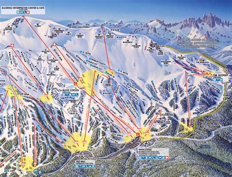 California Ski Maps | Mammoth Mountain Ski Resort Trail Map