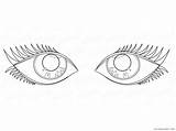 Eyes Pair Eye Coloring Pages Print sketch template