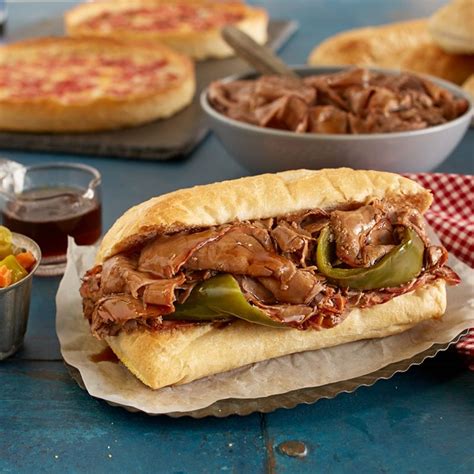 Portillo's Italian Beef Kit & 2 Lou's Pizzas | Italian beef recipes, Italian beef, Beef