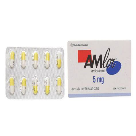 Amlor 5Mg Công Dụng, Liều Dùng, Tác Dụng Phụ - Còn Hàng