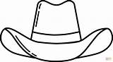 Cowboy Hat Coloring Page sketch template