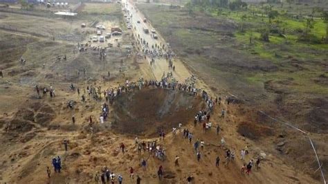 Meteor Impact Leaves Giant Crater in Africa, Creates Ejecta Blast Zone