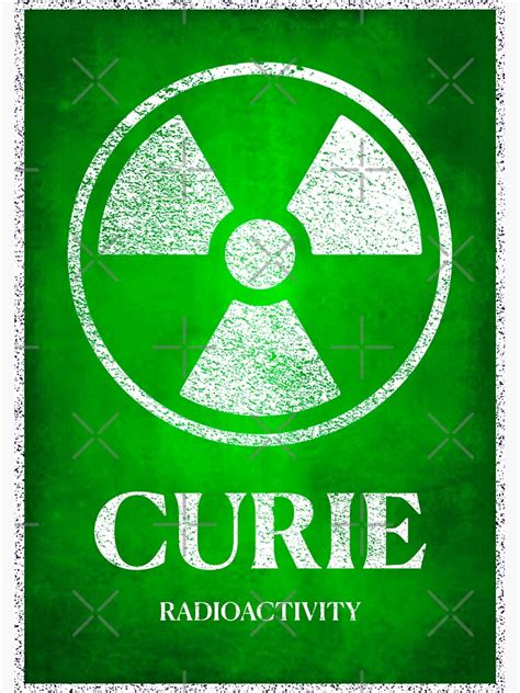 "Marie Curie Radioactive Women in Science Poster" Sticker for Sale by labstud | Redbubble