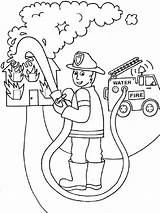 Firefighter coloring Pages Free Printable  sketch template