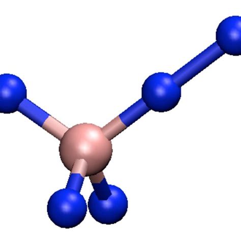 The Mn and its neighboring Si atoms. The Mn atom is the large (lighter ...