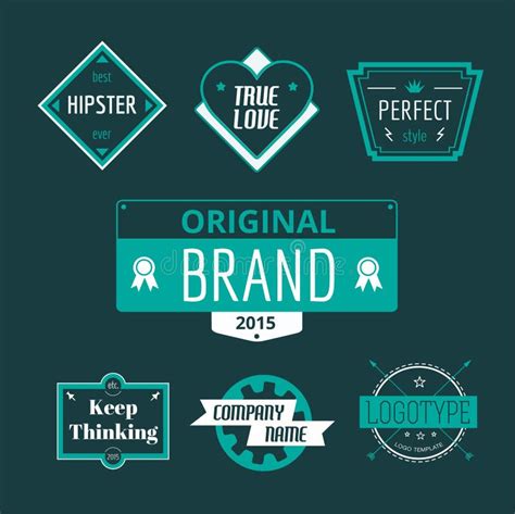 Abstract Vector Vintage Logo Design Elements Set Stock Vector ...