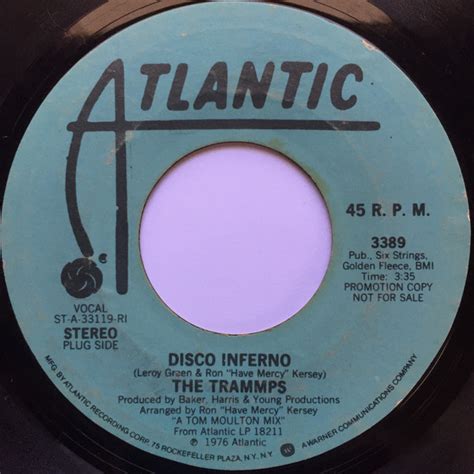 The Trammps - Disco Inferno (1975, PRC Pressing, Vinyl) | Discogs