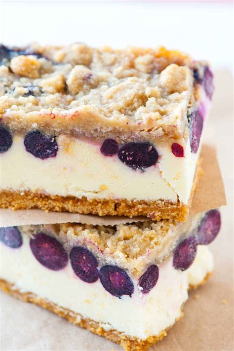 Easy Blueberry Cheesecake Bars Recipe