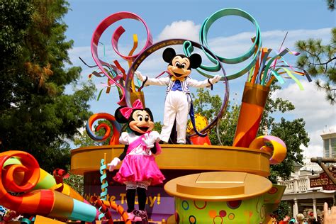 Mickey and Minnie Mouse Parade at Magic Kingdom