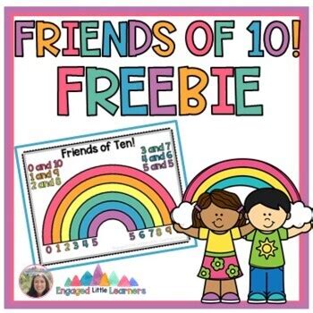 Friends of 10 Ten Freebie Make A 10 Ten Rainbow by Miss Courtney's Crew