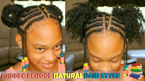 Middle School Hairstyles For Black Girls