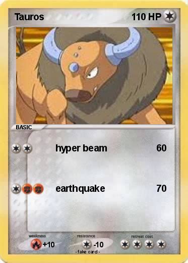 Pokémon Tauros 32 32 - hyper beam - My Pokemon Card