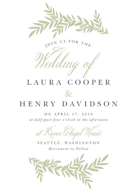 Church Wedding Invitation Card Template - Professional Template