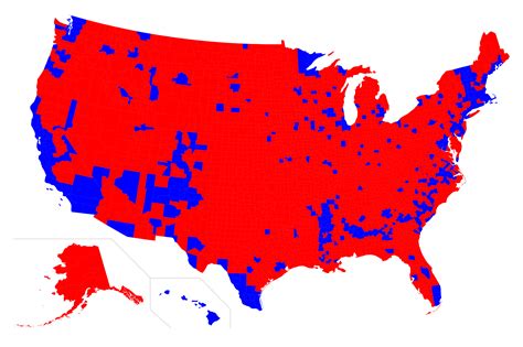 Muddy America : Color Balancing The US Election Map - Infographic