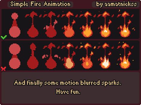 Fire Animation - Pixel Art Tutorial by aamatniekss.deviantart.com on @DeviantArt | Pixel art ...