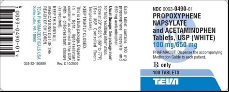 Propoxyphene and Acetaminophen Tablets: PI - Drugs.com