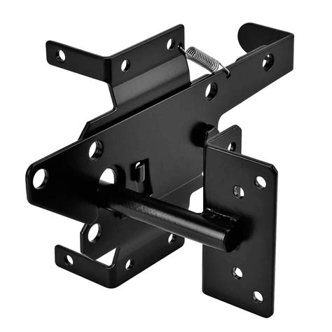 Buy Self-Locking Gate Latch - Post Automatic Gravity Lever Wood Fence ...