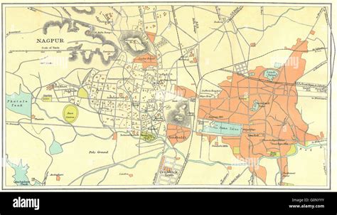 Old Maps Of Nagpur Plan