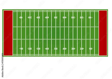 American football field. vector illustration Stock Vector | Adobe Stock