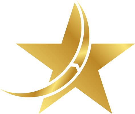 Elegant Star logo design, Luxury Gold Star logo design transparent ...