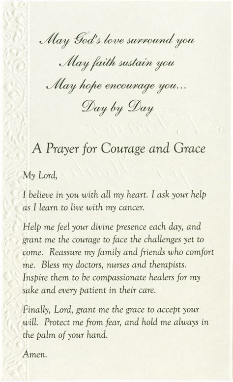 Prayer for Healing Cancer Card | Mass Cards