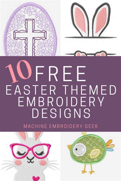 10 Free Easter Embroidery Designs - One Source Media Corp.