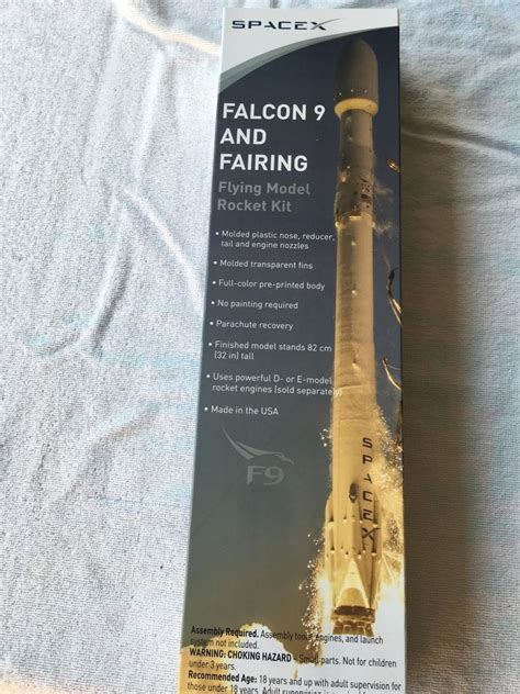 Falcon 9 and Fairing Flying Model Rocket Kit | #1831394471