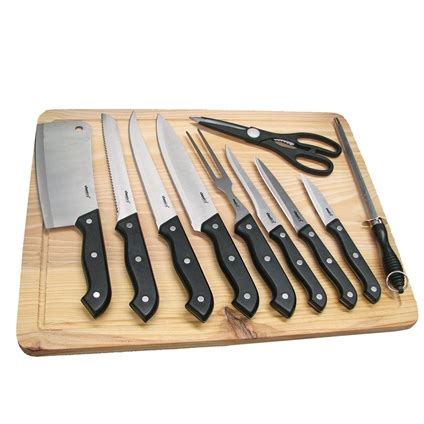 10 Piece Knife Set With Chopping Board - Innovations