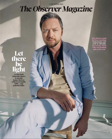 James McAvoy His Dark Materials exclusive OBSERVER MAGAZINE 11/12/2022 ...