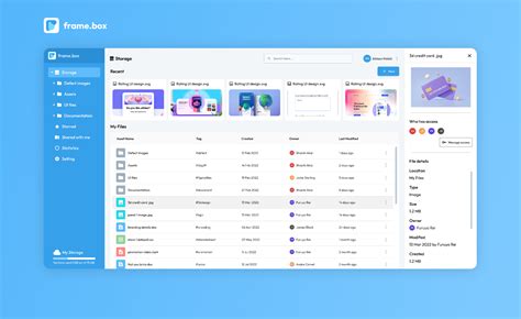 frame.box - File storage UI design | Figma