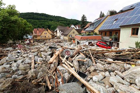 Germany: Deadly flash floods leave Braunsbach buried under rocks, trees and car wrecks