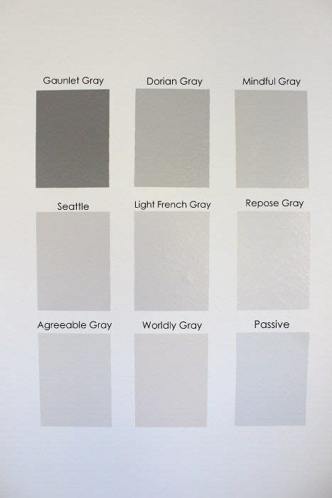 Gray Paint Samples by Sherwin Williams Bedroom Paint Colors, Interior Paint Colors, Paint Colors ...