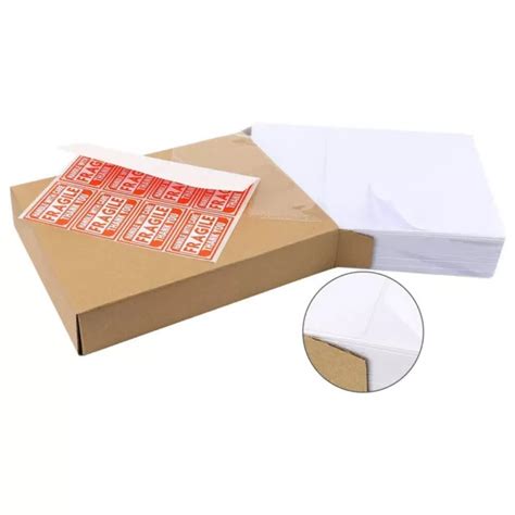 50 HALF SHEET Shipping Labels 8.5x5.5 Rounded Corner 2 Per Sheet Self Adhesive $7.93 - PicClick
