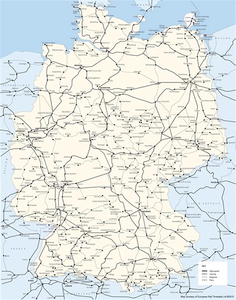 Rail Map Of Germany