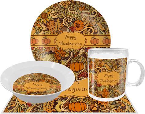 Thanksgiving Melamine Plate (Personalized) - YouCustomizeIt