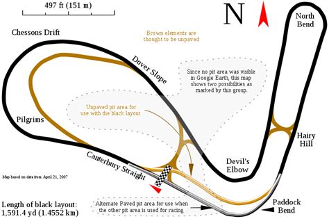 File:Lydden Hill Race Circuit track map.svg Indy Car Racing, Indy Cars ...