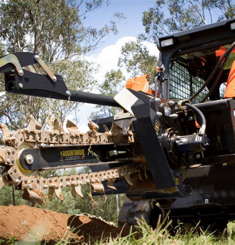 Skid Steer Trencher - Standard Flow - Up to 4ft Deep and 8" Wide