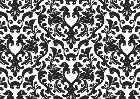 Damask Black And White Wallpaper | Free Images at Clker.com - vector clip art online, royalty ...