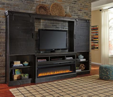 Signature Design by Ashley W635ENTF22SET | Fireplace entertainment center, Entertainment center ...