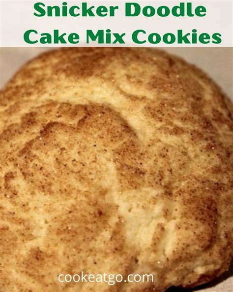 Snickerdoodle Cake Mix Cookies Recipe - Cook Eat Go